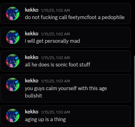 Kekko dismissing concerns about content being inappropriate for minors