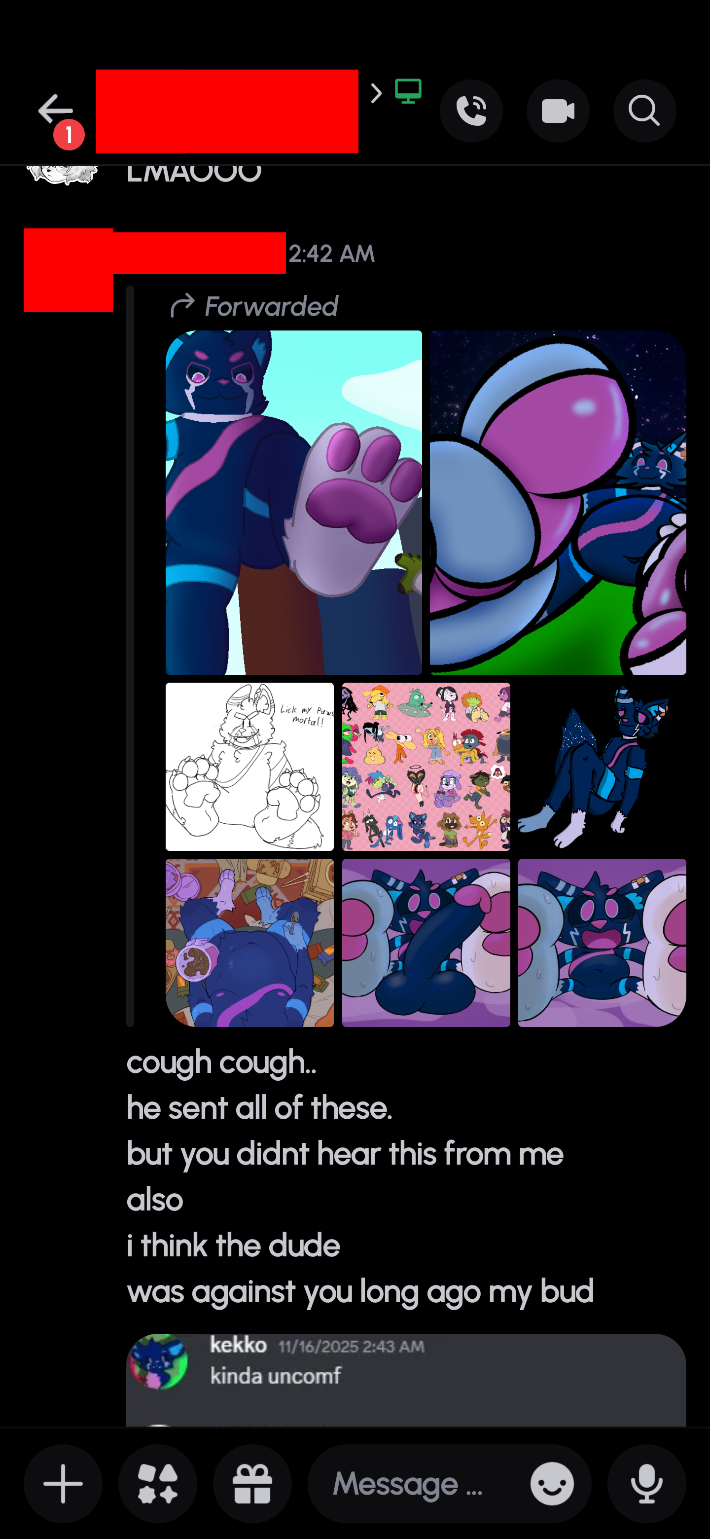 NSFW: Kekko's conversation with a minor, part 1