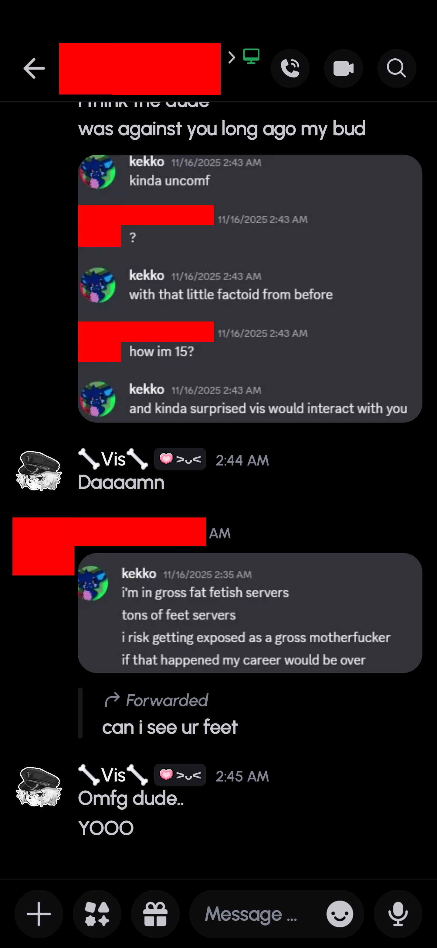 Kekko's conversation with a minor, part 4