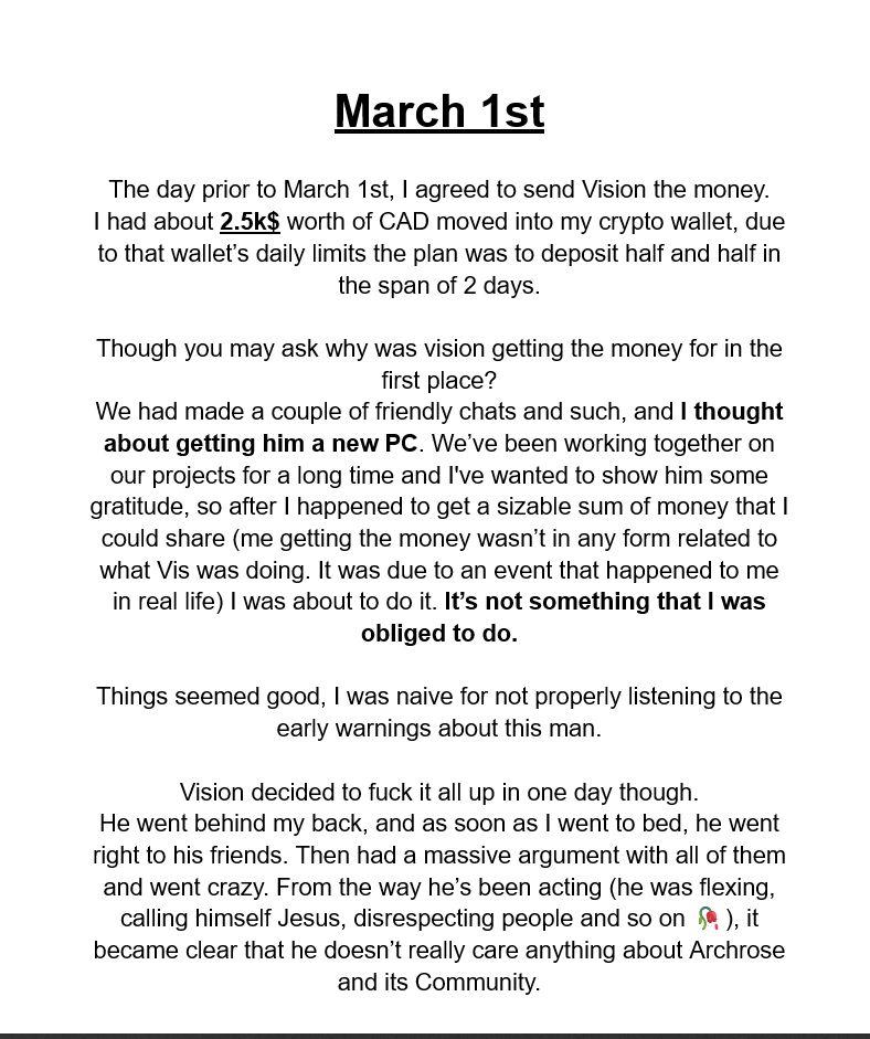 March 1st gift claim